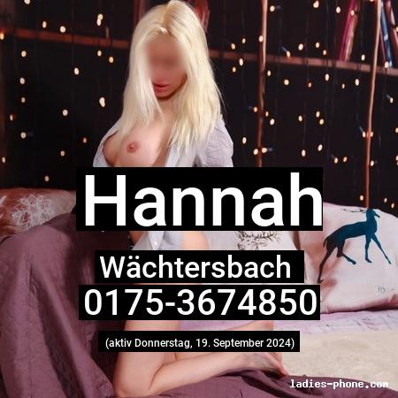 Hannah aus Wächtersbach